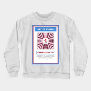 Independence Day - United States - For 4th of july - Print Design Poster - 1706207 Crewneck Sweatshirt